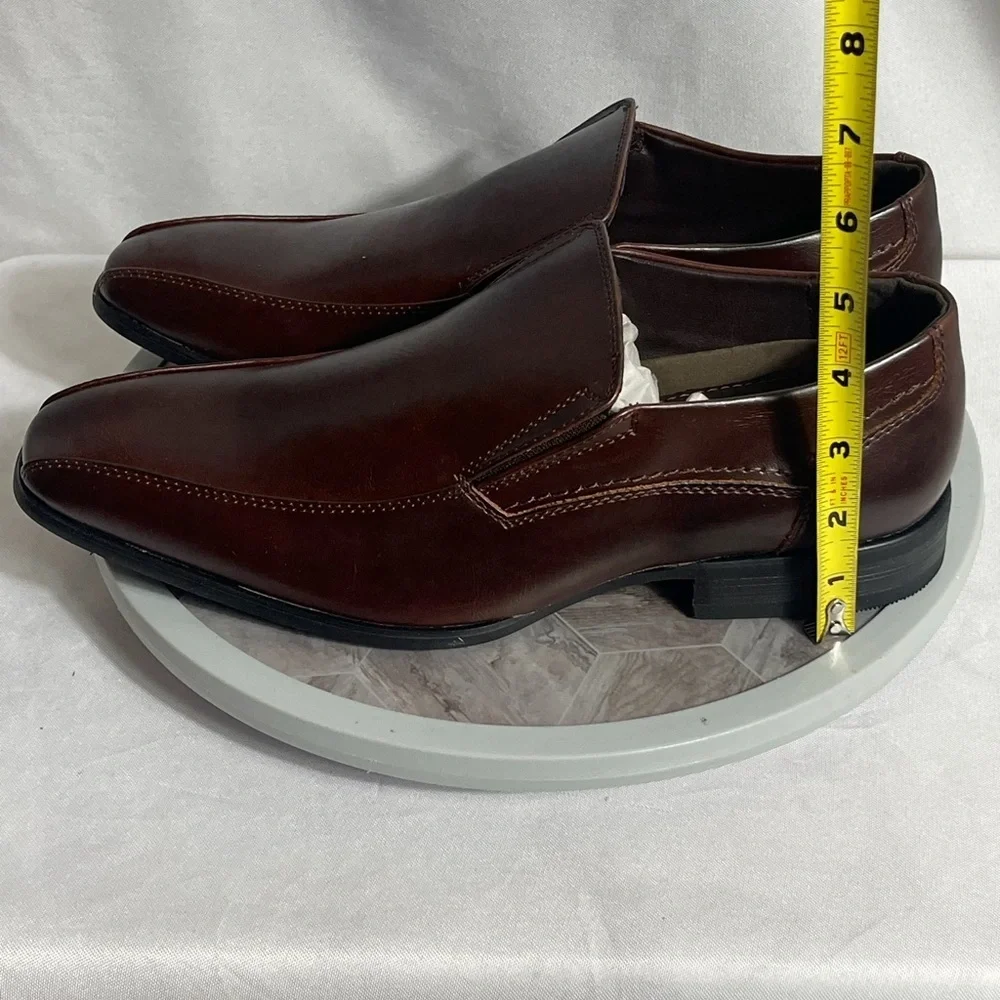 Call It Spring Liraviel Brown Slip-On Dress Shoes Men’s Size 8 Leather Look